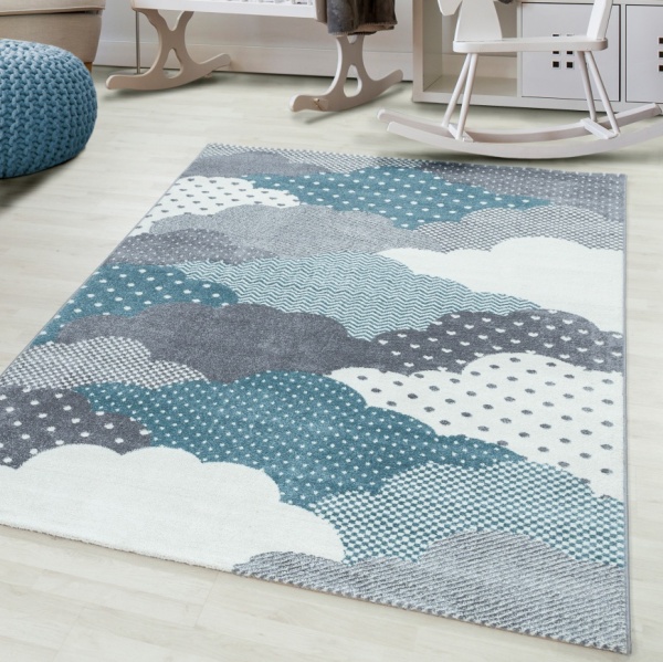 Bamby Kids Blue Clouds Rug